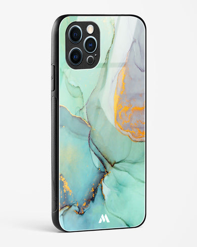 Green Shale Marble Glass Case Phone Cover (Apple)