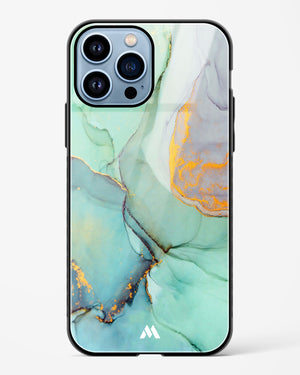 Green Shale Marble Glass Case Phone Cover (Apple)