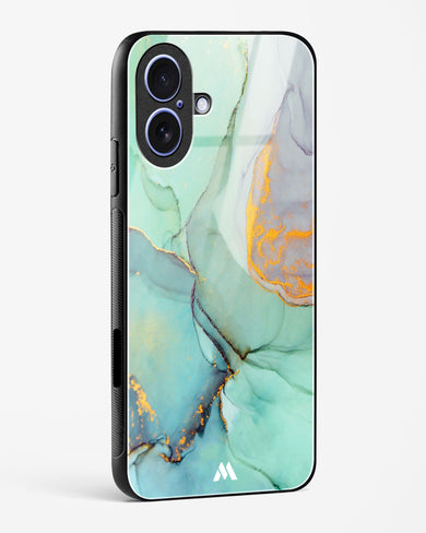 Green Shale Marble Glass Case Phone Cover (Apple)