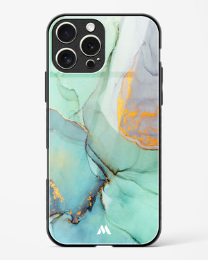 Green Shale Marble Glass Case Phone Cover (Apple)