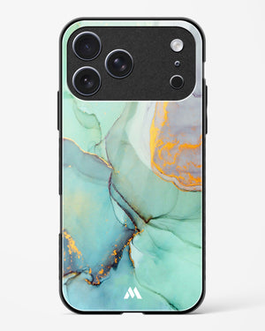 Green Shale Marble Glass Case Phone Cover (Apple)