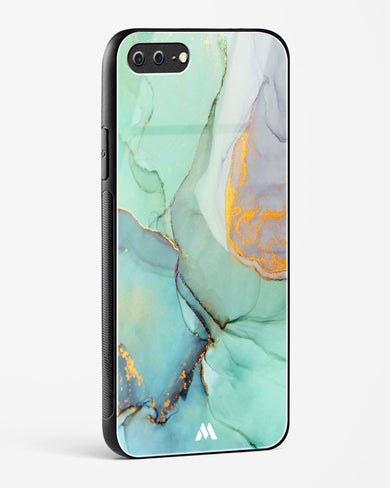 Green Shale Marble Glass Case Phone Cover (Apple)