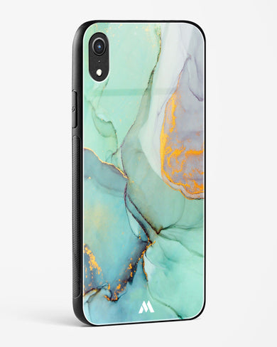 Green Shale Marble Glass Case Phone Cover (Apple)