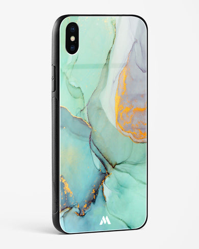 Green Shale Marble Glass Case Phone Cover (Apple)