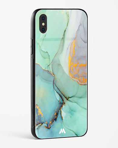 Green Shale Marble Glass Case Phone Cover (Apple)