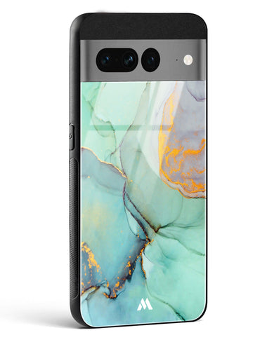 Green Shale Marble Glass Case Phone Cover-(Google)