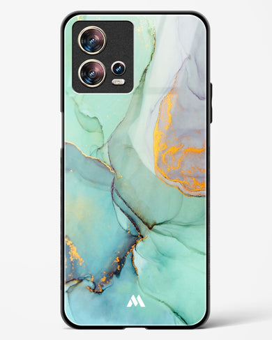 Green Shale Marble Glass Case Phone Cover-(Motorola)
