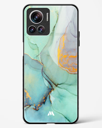 Green Shale Marble Glass Case Phone Cover-(Motorola)