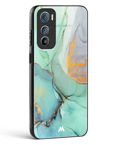 Green Shale Marble Glass Case Phone Cover-(Motorola)