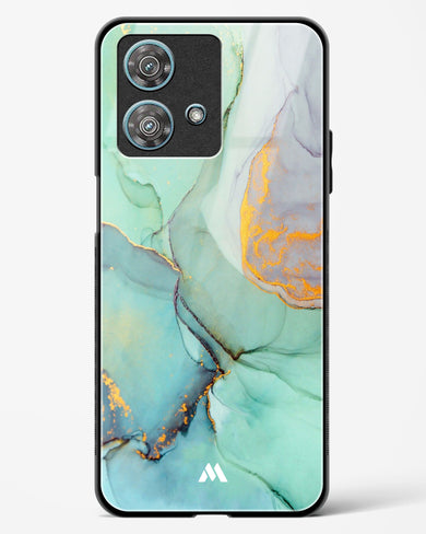 Green Shale Marble Glass Case Phone Cover-(Motorola)