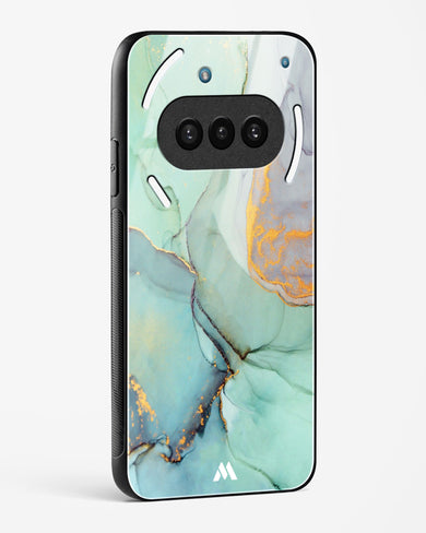 Green Shale Marble Glass Case Phone Cover (Nothing)