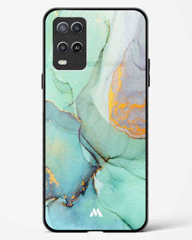 Green Shale Marble Glass Case Phone Cover (Oppo)