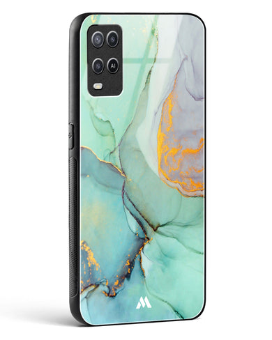 Green Shale Marble Glass Case Phone Cover (Oppo)