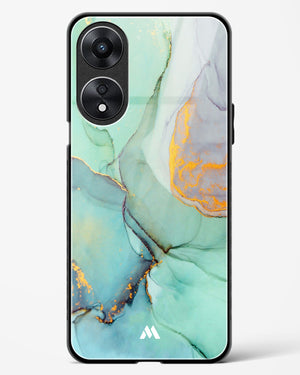 Green Shale Marble Glass Case Phone Cover (Oppo)