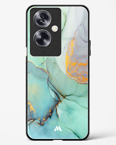 Green Shale Marble Glass Case Phone Cover (Oppo)