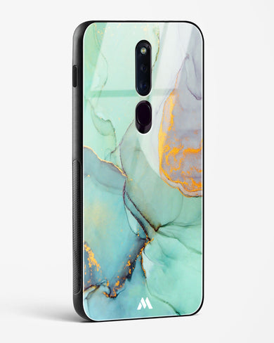 Green Shale Marble Glass Case Phone Cover (Oppo)