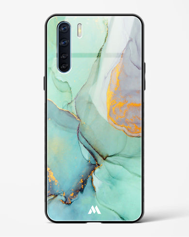 Green Shale Marble Glass Case Phone Cover (Oppo)