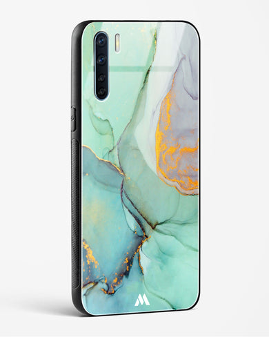 Green Shale Marble Glass Case Phone Cover (Oppo)