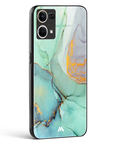 Green Shale Marble Glass Case Phone Cover (Oppo)