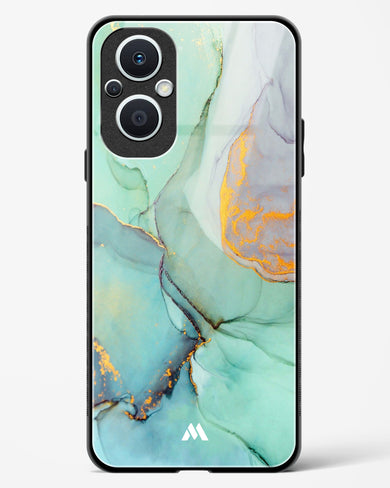 Green Shale Marble Glass Case Phone Cover (Oppo)