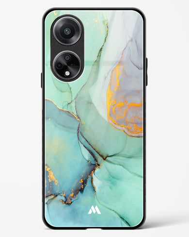 Green Shale Marble Glass Case Phone Cover (Oppo)