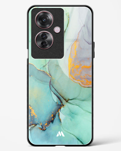 Green Shale Marble Glass Case Phone Cover (Oppo)