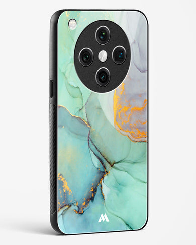 Green Shale Marble Glass Case Phone Cover (Oppo)