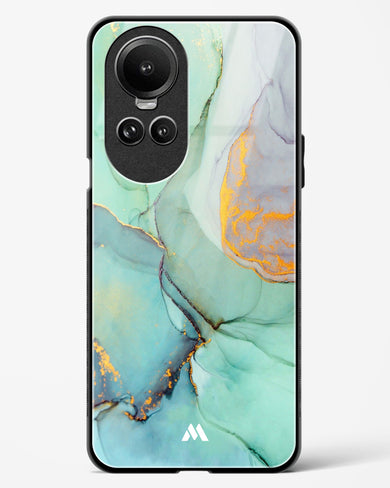 Green Shale Marble Glass Case Phone Cover (Oppo)