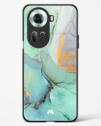 Green Shale Marble Glass Case Phone Cover (Oppo)