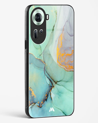 Green Shale Marble Glass Case Phone Cover (Oppo)