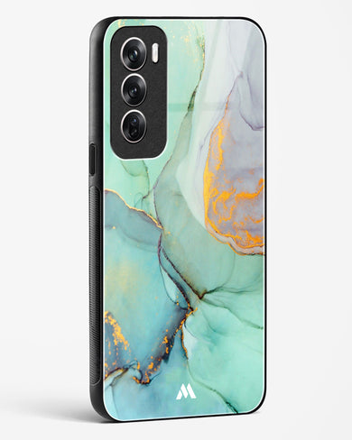 Green Shale Marble Glass Case Phone Cover (Oppo)