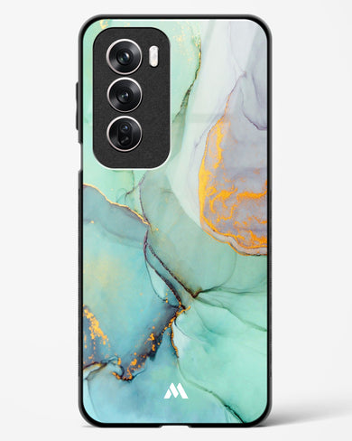 Green Shale Marble Glass Case Phone Cover (Oppo)