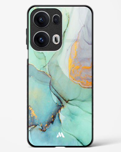 Green Shale Marble Glass Case Phone Cover (Oppo)