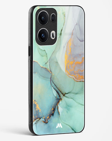 Green Shale Marble Glass Case Phone Cover (Oppo)