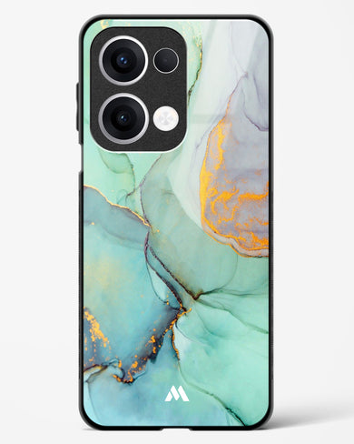 Green Shale Marble Glass Case Phone Cover (Oppo)