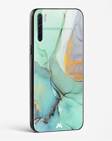 Green Shale Marble Glass Case Phone Cover (Oppo)