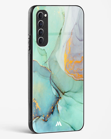 Green Shale Marble Glass Case Phone Cover (Oppo)