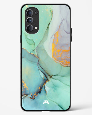 Green Shale Marble Glass Case Phone Cover (Oppo)