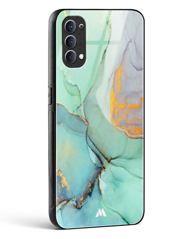 Green Shale Marble Glass Case Phone Cover (Oppo)