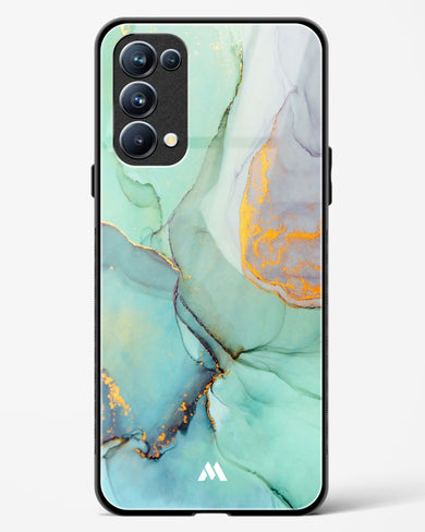 Green Shale Marble Glass Case Phone Cover (Oppo)