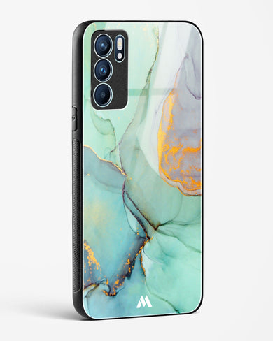 Green Shale Marble Glass Case Phone Cover (Oppo)