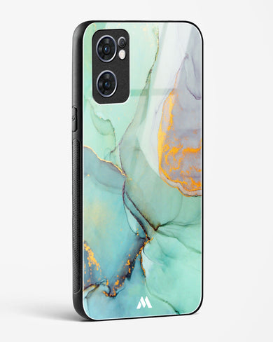 Green Shale Marble Glass Case Phone Cover (Oppo)