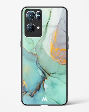Green Shale Marble Glass Case Phone Cover (Oppo)