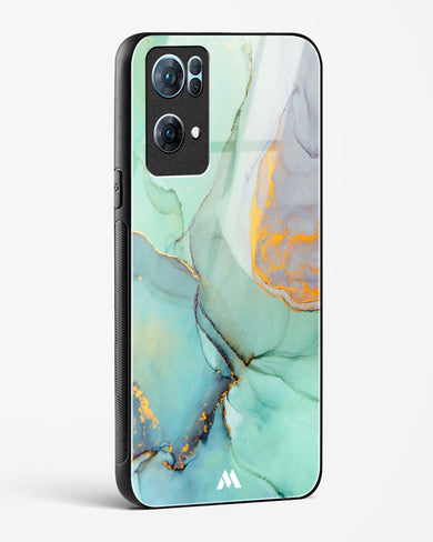 Green Shale Marble Glass Case Phone Cover (Oppo)