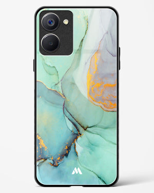 Green Shale Marble Glass Case Phone Cover (Realme)
