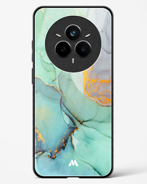 Green Shale Marble Glass Case Phone Cover (Realme)