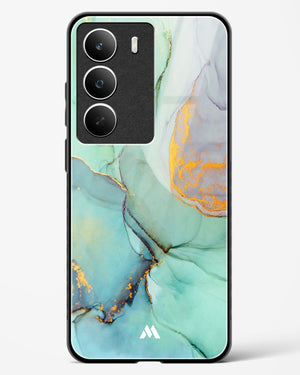 Green Shale Marble Glass Case Phone Cover (Realme)