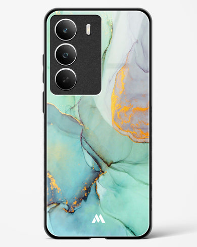 Green Shale Marble Glass Case Phone Cover (Realme)