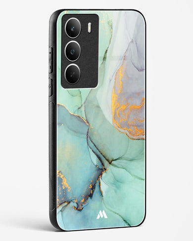 Green Shale Marble Glass Case Phone Cover (Realme)