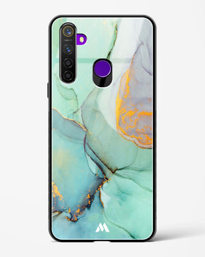 Green Shale Marble Glass Case Phone Cover (Realme)